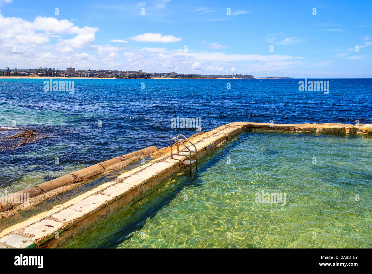 Manly salt water swimming pool, Manly, SYdney, Australia Stock Photo