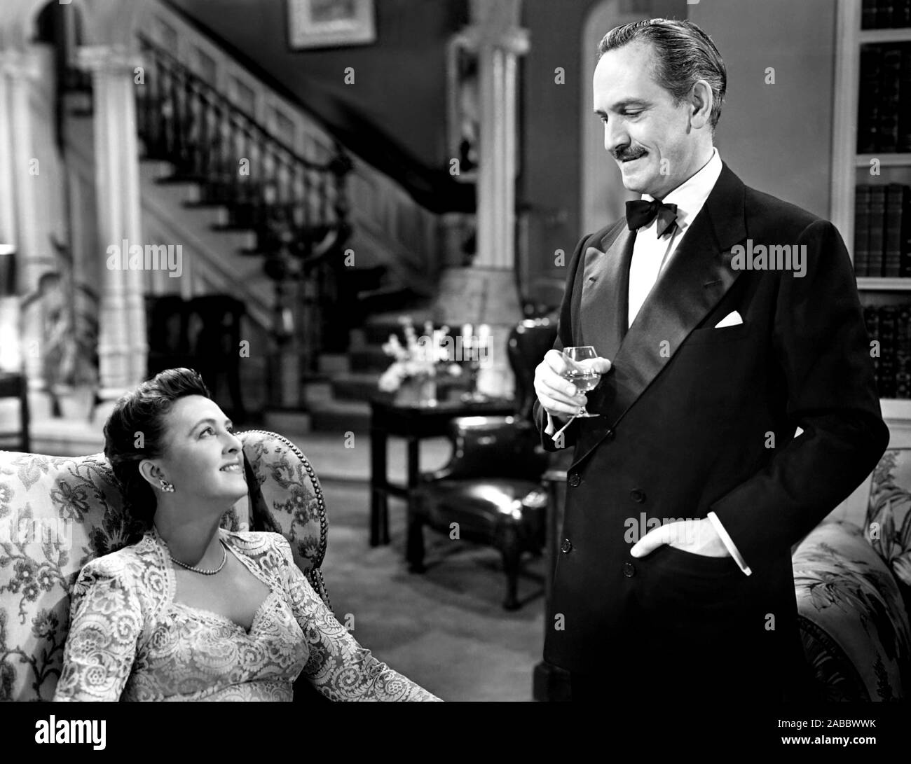 AN ACT OF MURDER, from left, Florence Eldridge, Fredric March, 1948 Stock Photo