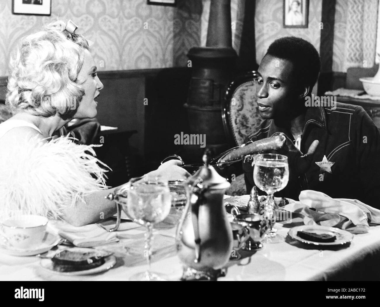BLAZING SADDLES, from left, Madeline Kahn, Cleavon Little, 1974 Stock