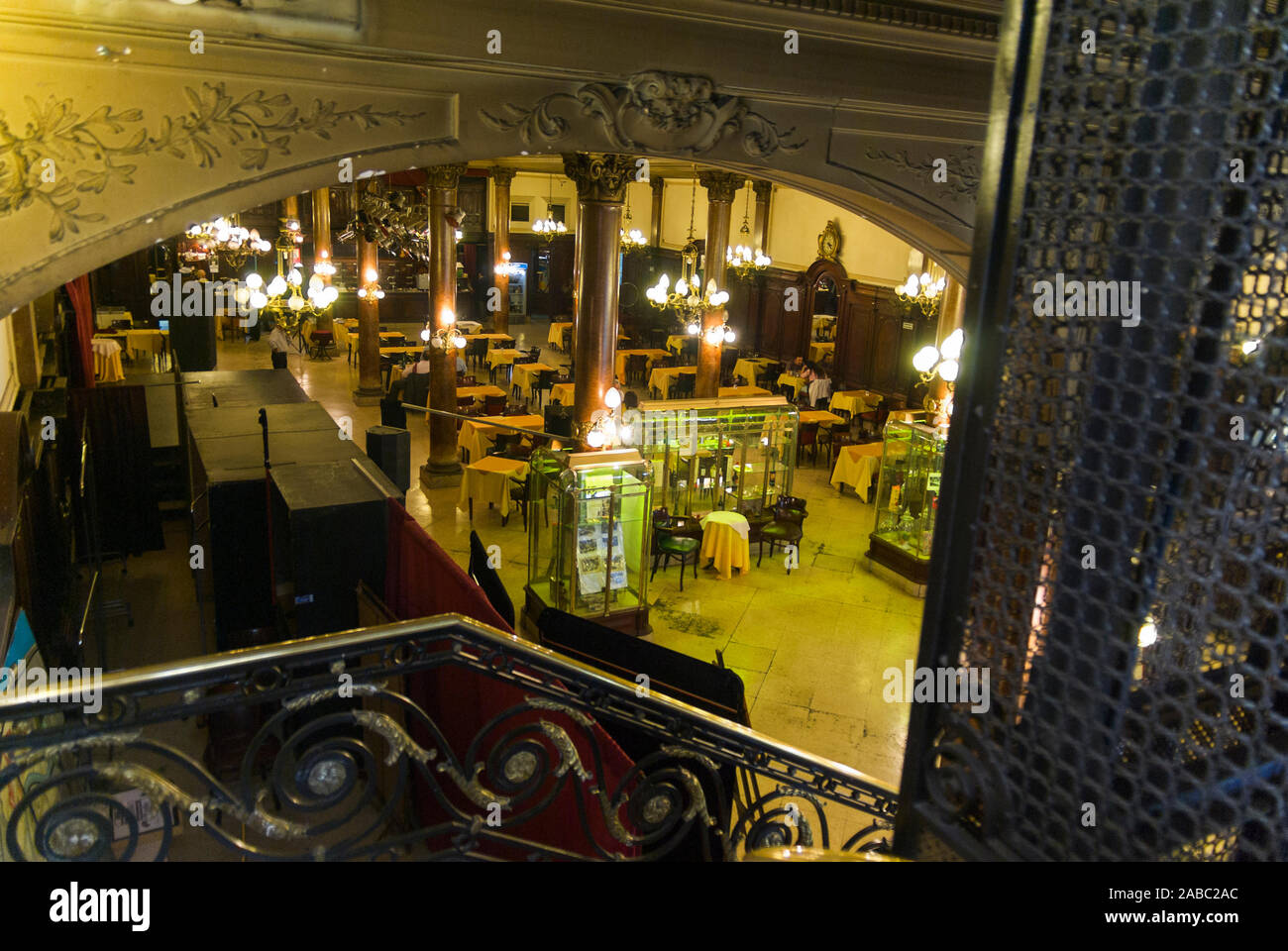 BUENOS AIRES, ARGENTINA-APRIL 8: confiteria ideal is a famous bar in the avenida de mayo opened in the 1894, the oldest in town,on the 8th april 2008 Stock Photo