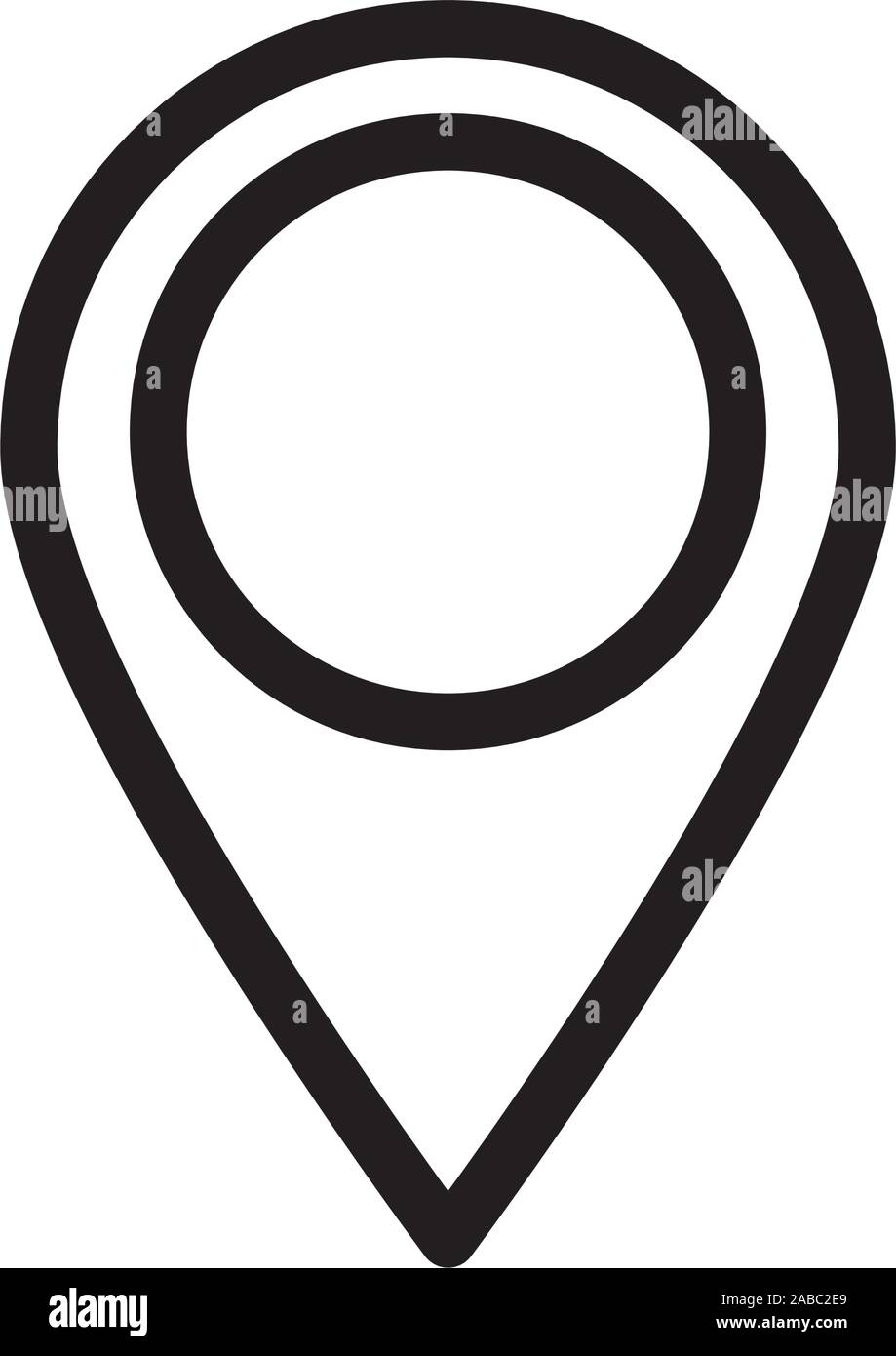 Gps mark design, travel navigation route road and location theme Vector