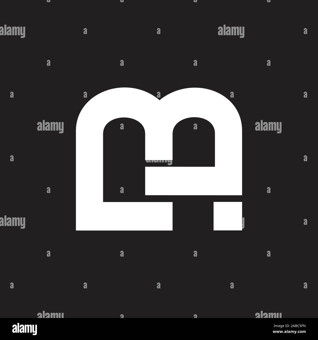 letters m simple geometric line logo vector Stock Vector Image & Art ...