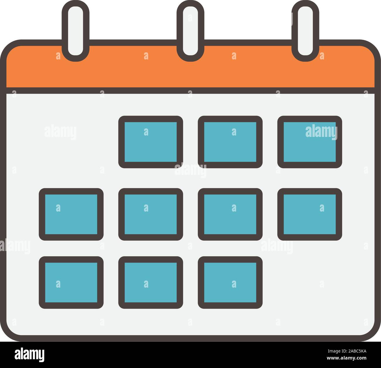 calendar reminder on white background vector illustration Stock Vector ...