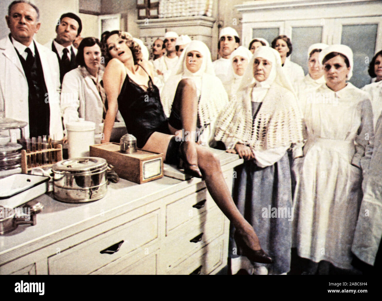 DOWN THE ANCIENT STAIRS, (aka PER LE ANTICHE SCALE), Barbara Bouchet, 1975  Stock Photo - Alamy