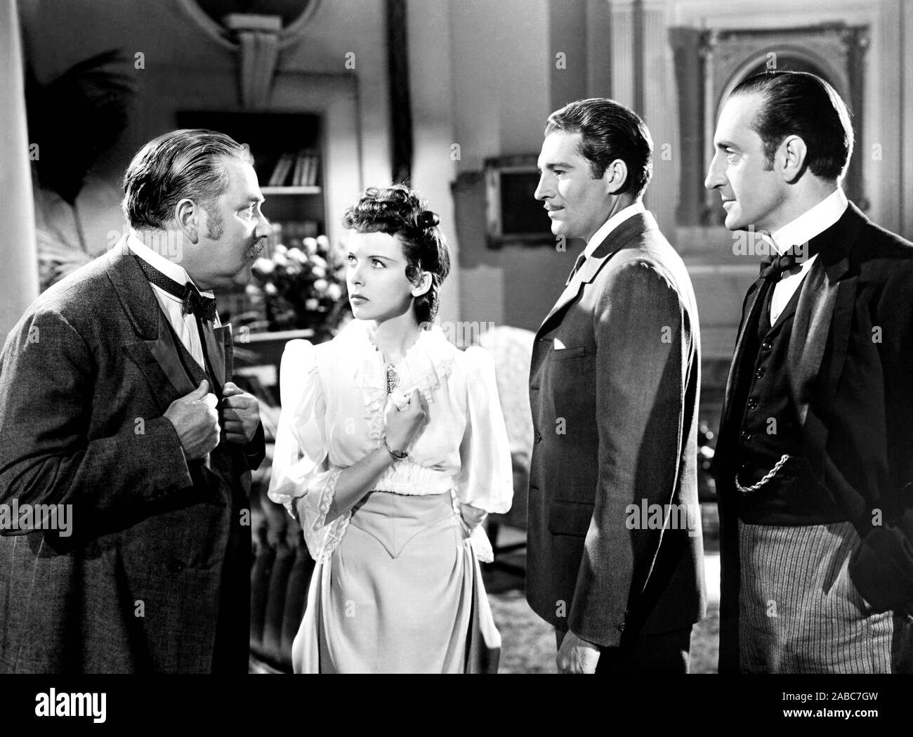 THE ADVENTURES OF SHERLOCK HOLMES, from left, Nigel Bruce, Ida Lupino ...