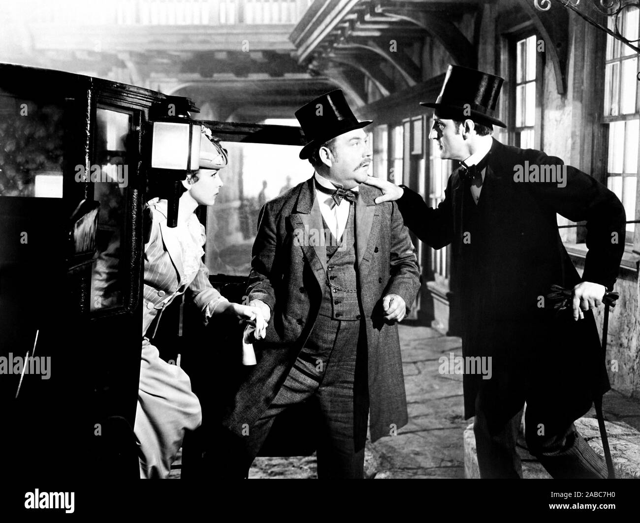 THE ADVENTURES OF SHERLOCK HOLMES, from left, Ida Lupino, Nigel Bruce, Basil Rathbone, 1939, TM