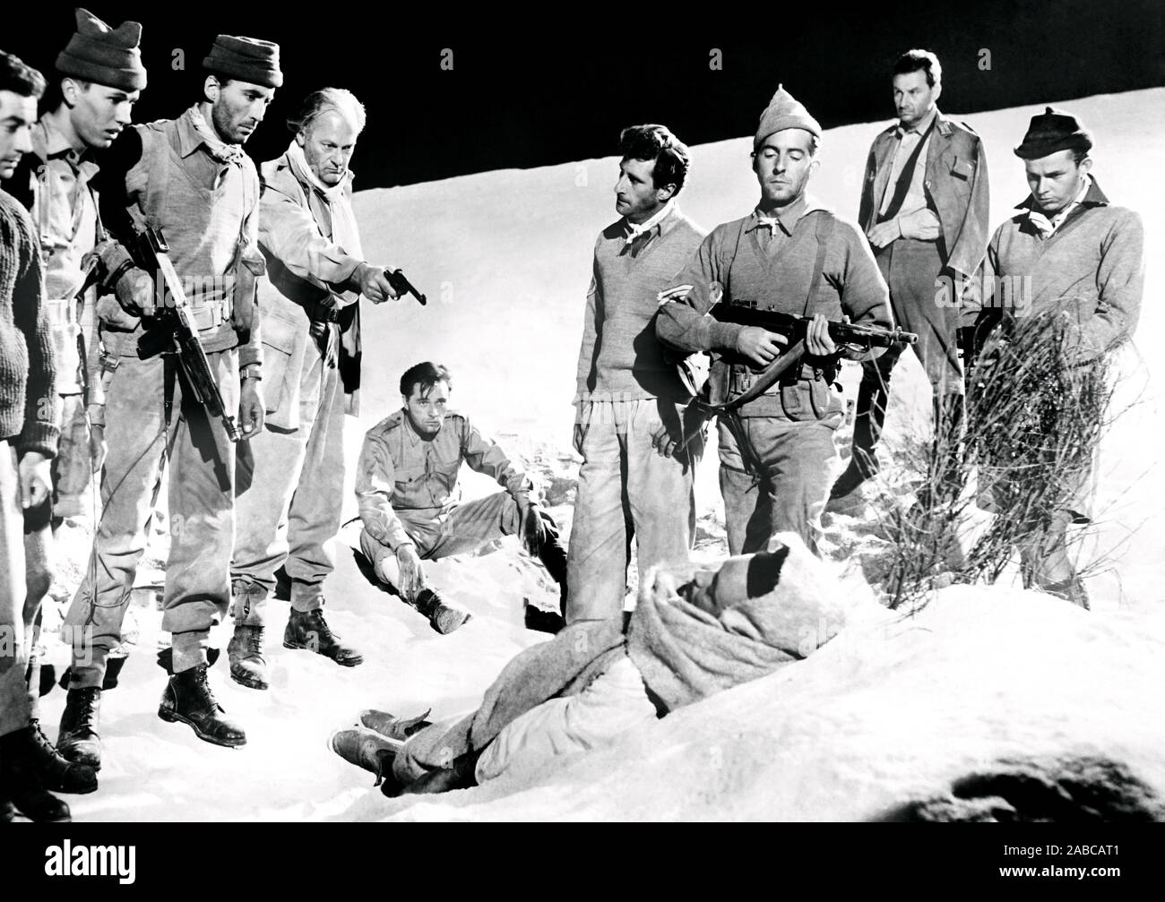 BITTER VICTORY, Christopher Lee, Curt Jurgens, Richard Burton, 1957 Stock Photo Alamy