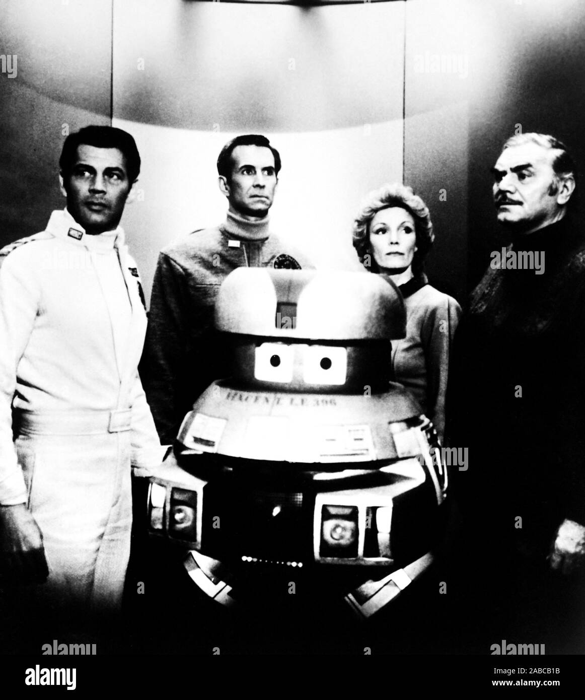 THE BLACK HOLE US From Left Robert Forster Anthony Perkins Yvette
