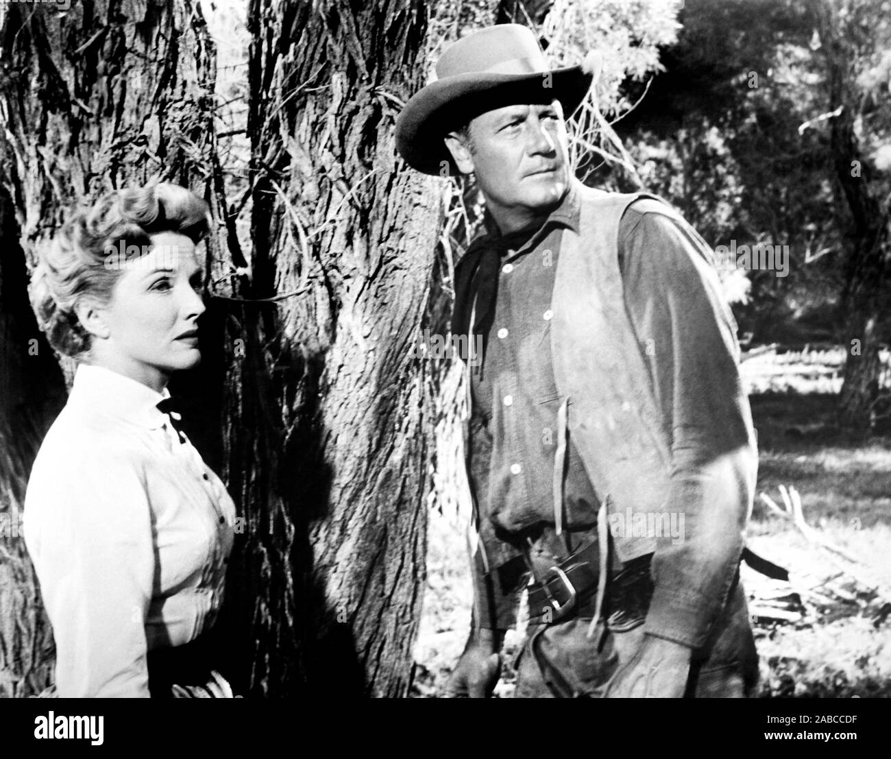 CATTLE EMPIRE, from left, Phyllis Coates, Joel McCrea, 1958. TM and ...