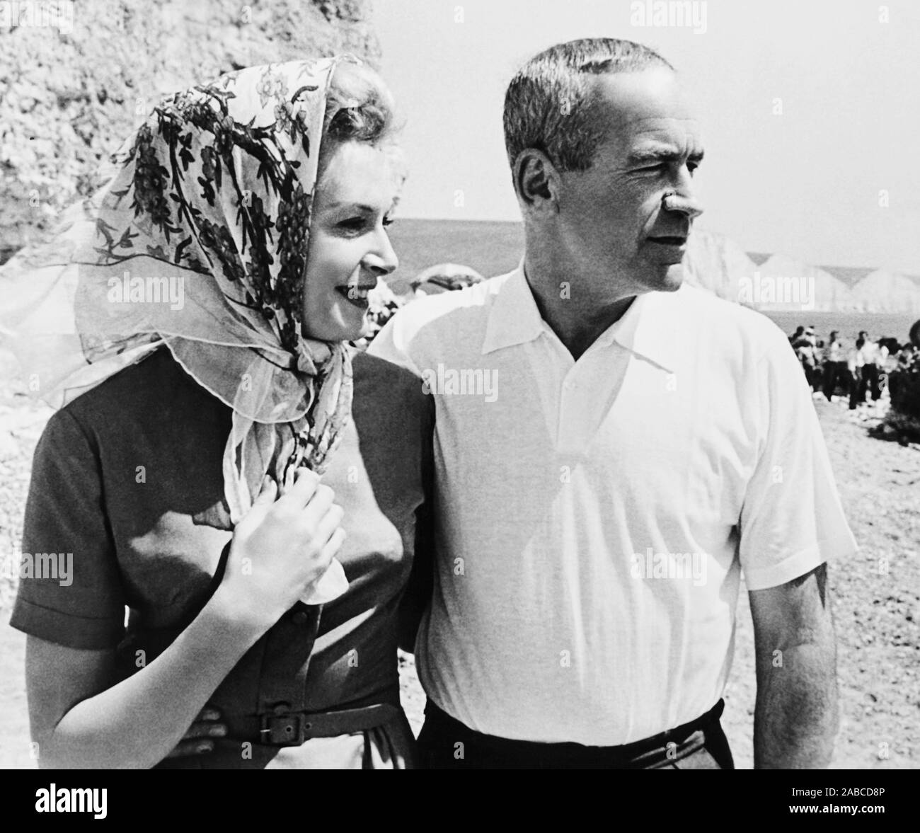 THE CHALK GARDEN, Deborah Kerr (left) and her second husband, Peter