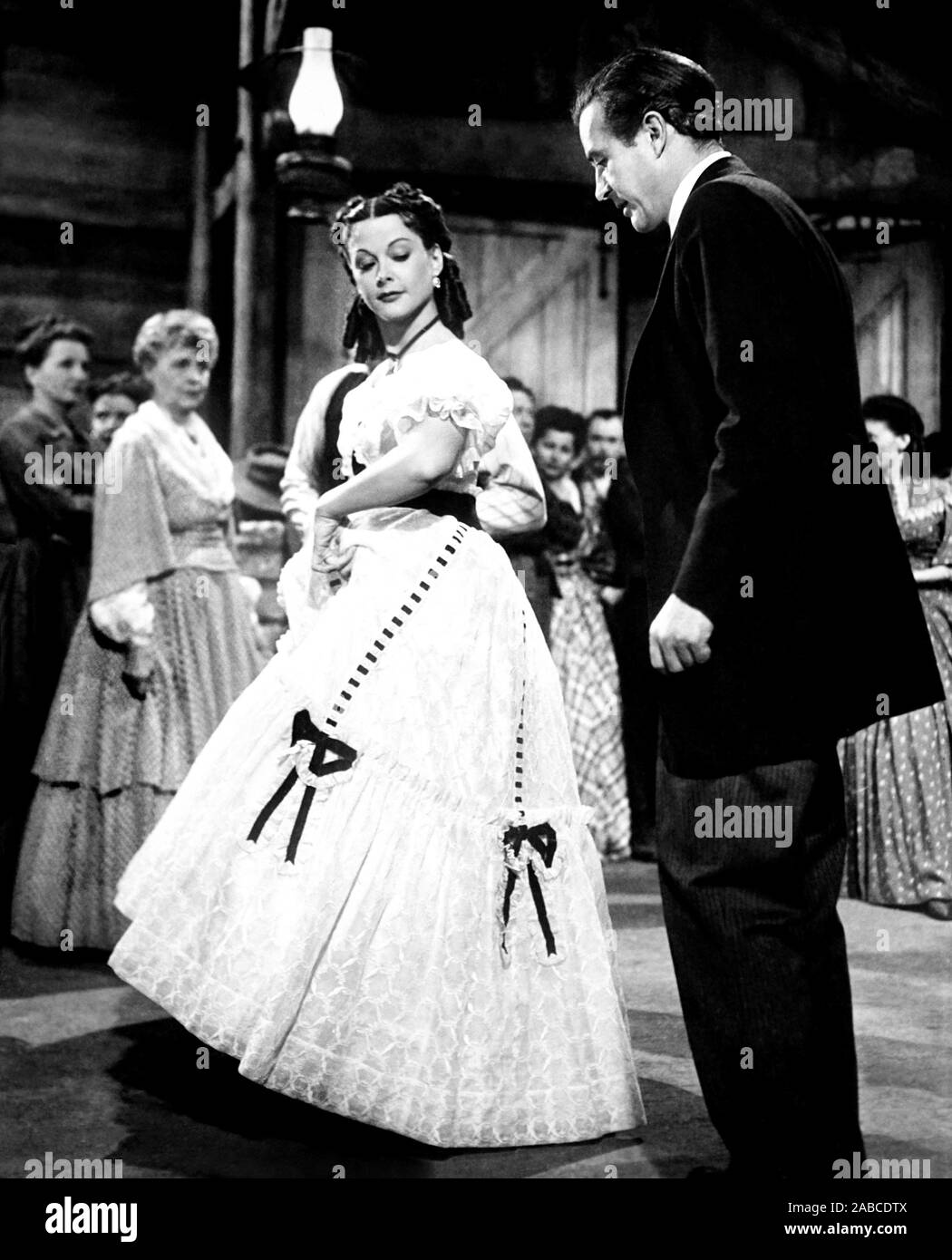 COPPER CANYON, from left, Hedy Lamarr, Ray Milland, 1950 Stock Photo
