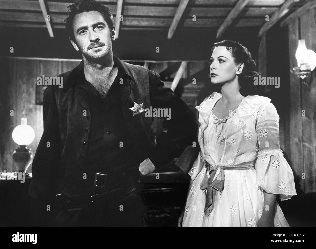 COPPER CANYON, from left, Macdonald Carey, Hedy Lamarr, 1950 Stock Photo Alamy