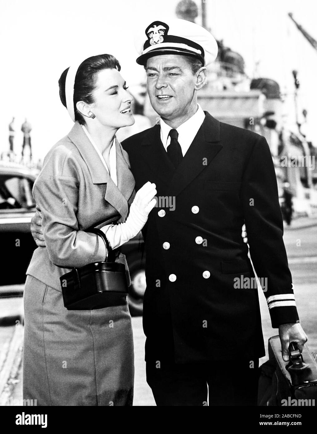 THE DEEP SIX, from left, Dianne Foster, Alan Ladd, 1958 Stock Photo Alamy