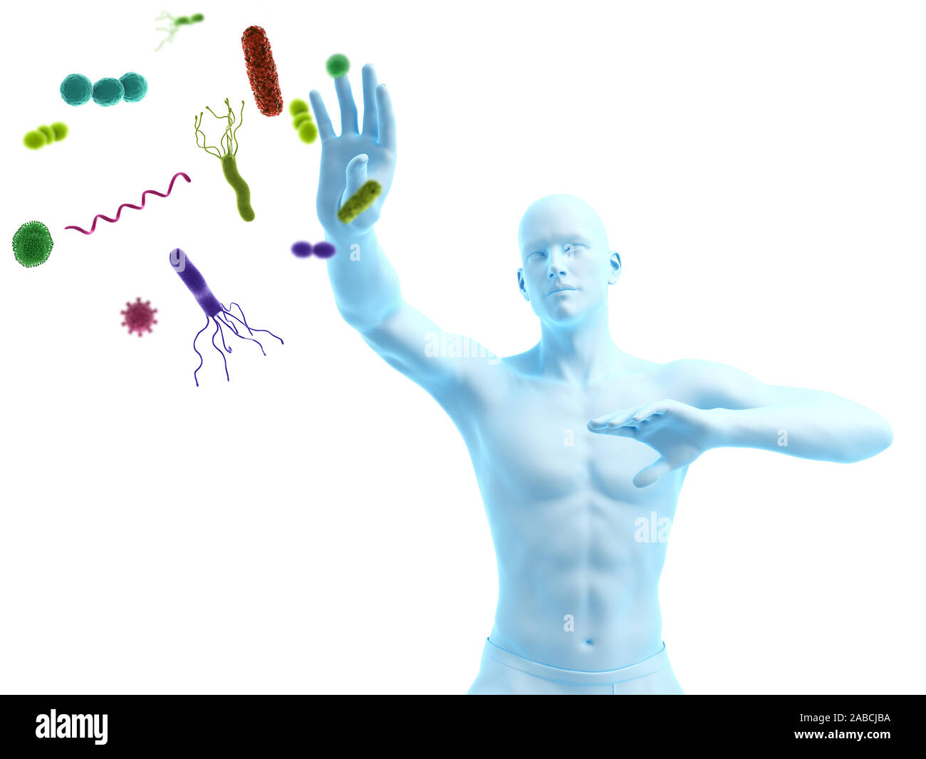 3d rendered conceptual immune defense illustration Stock Photo