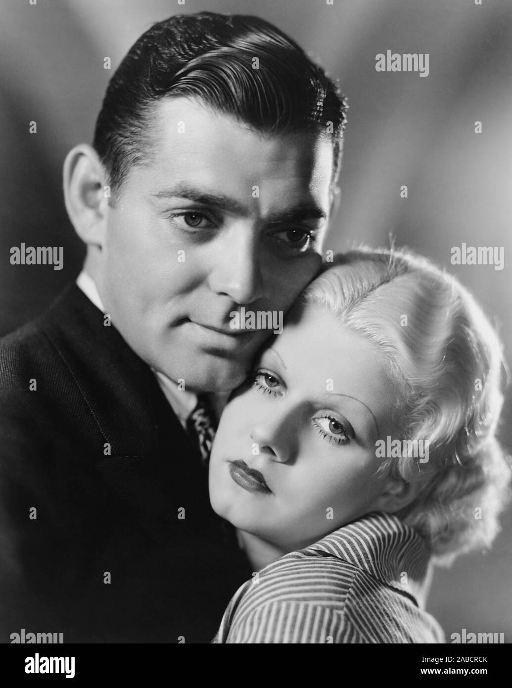 HOLD YOUR MAN, from left: Clark Gable, Jean Harlow, 1933 Stock Photo ...