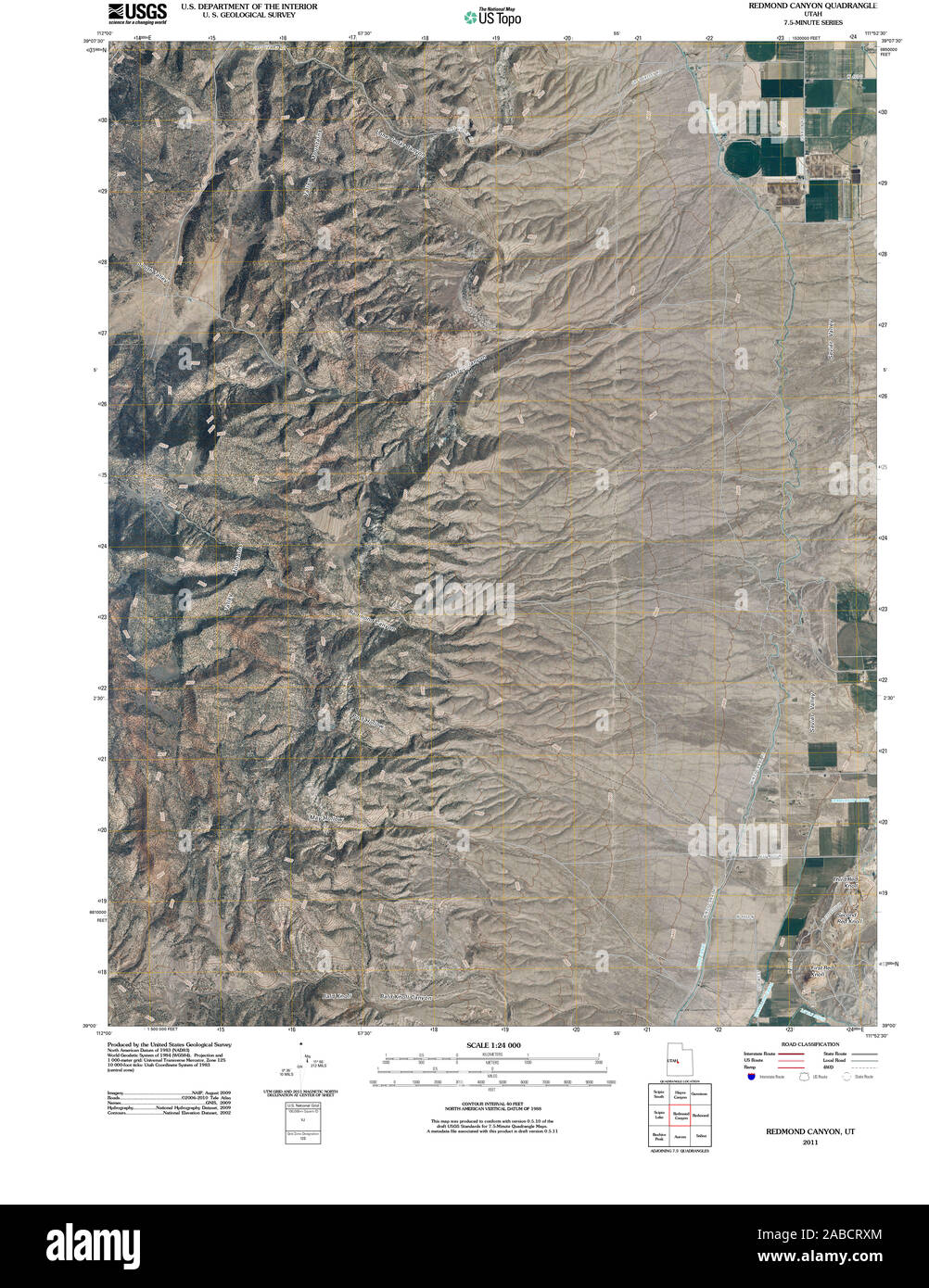 UT Redmond Canyon 20110311 TM Restoration Stock Photo