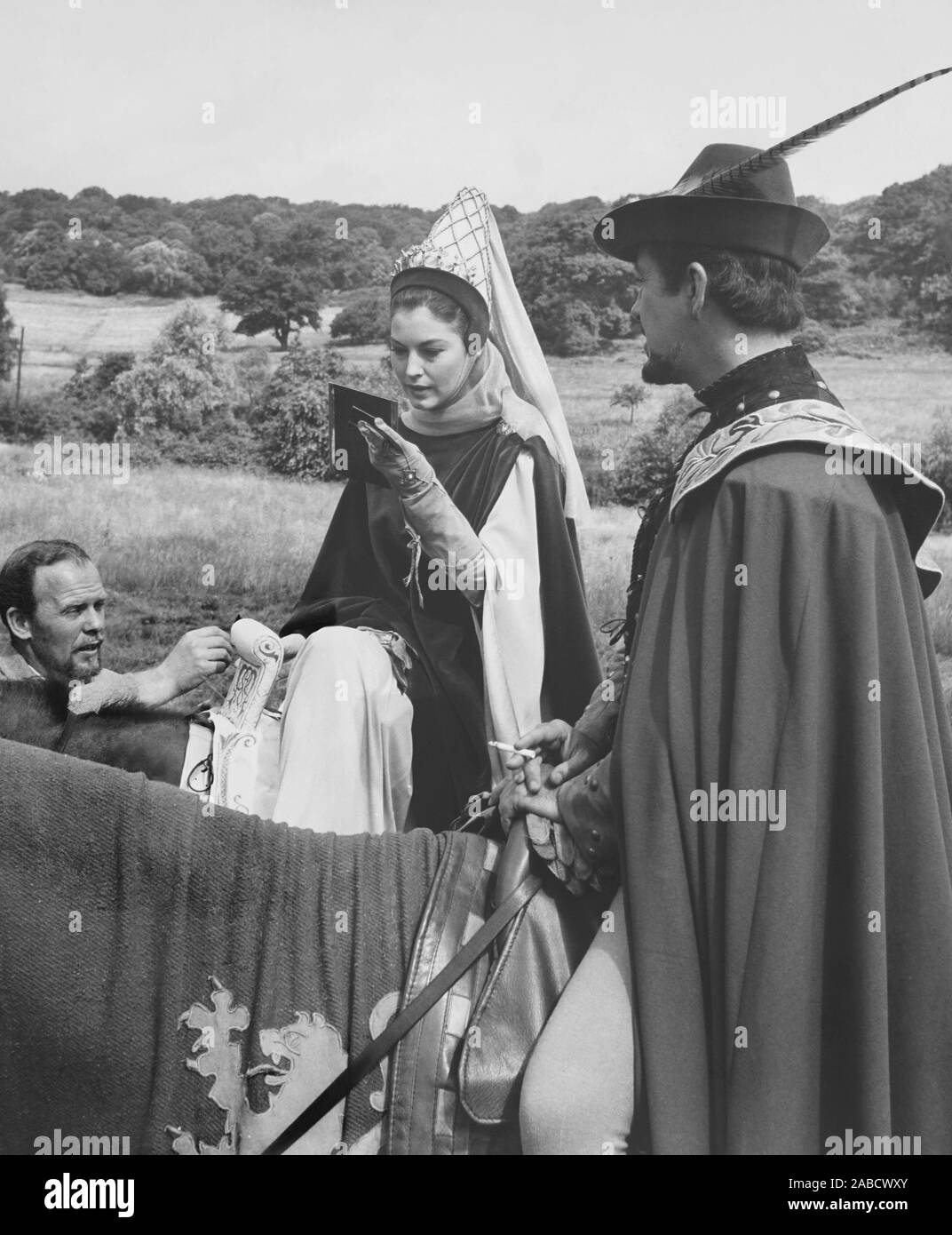 KNIGHTS OF THE ROUND TABLE, seated from left: Ava Gardner, Robert