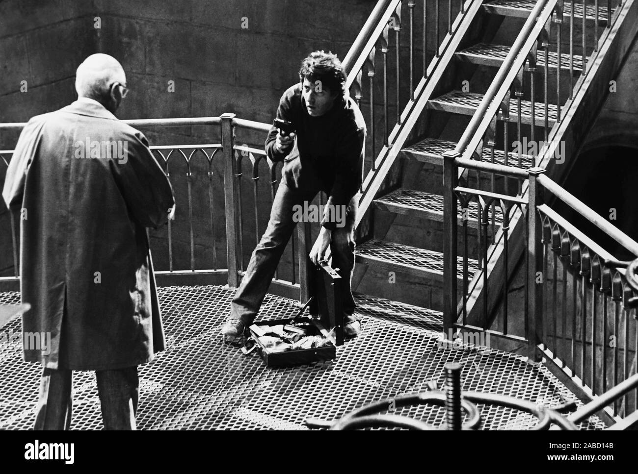 MARATHON MAN, from left Laurence Olivier, Dustin Hoffman, 1976 Stock