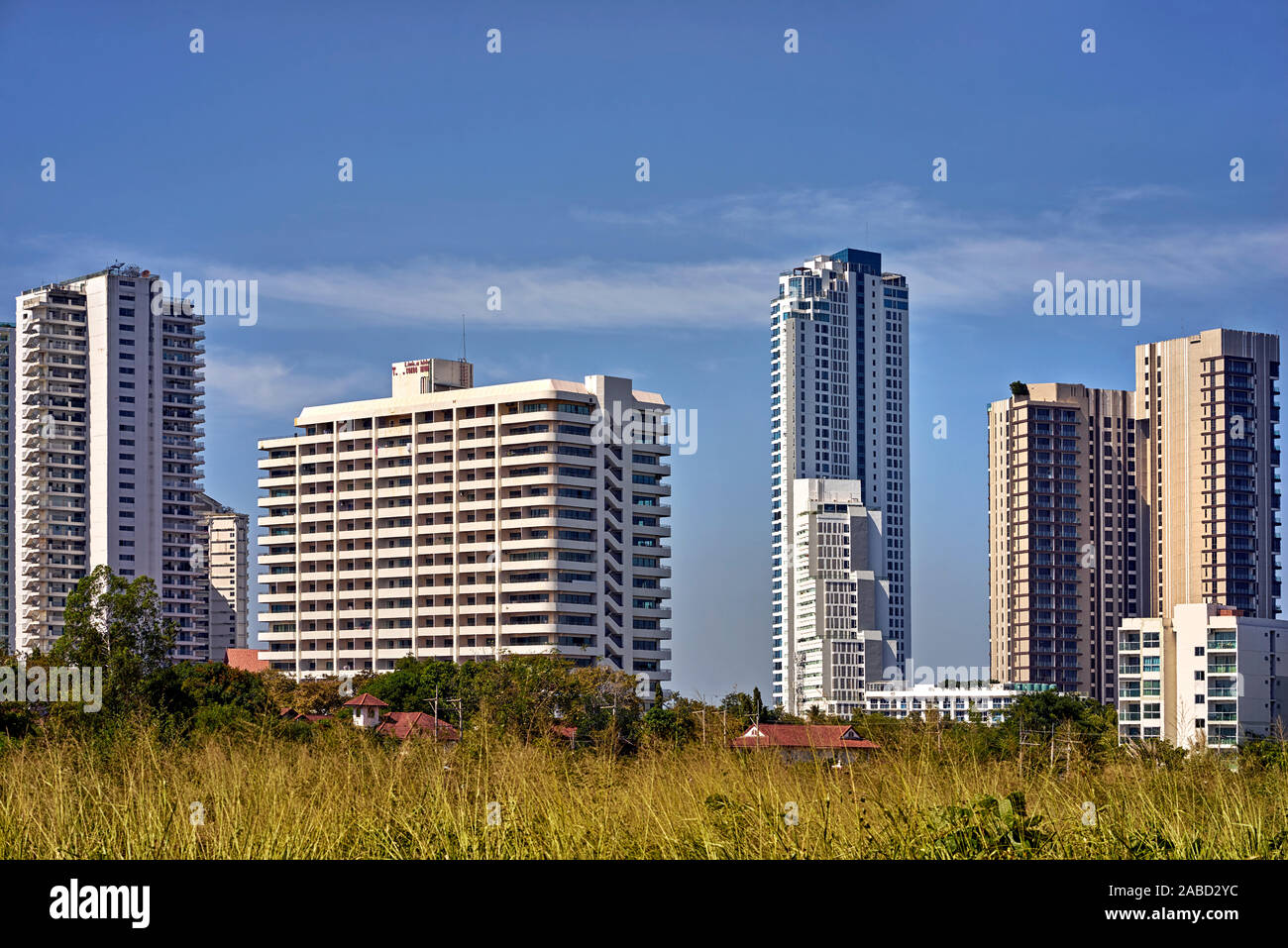 Thailand hotels. Asian architecture, buildings, structures Stock Photo