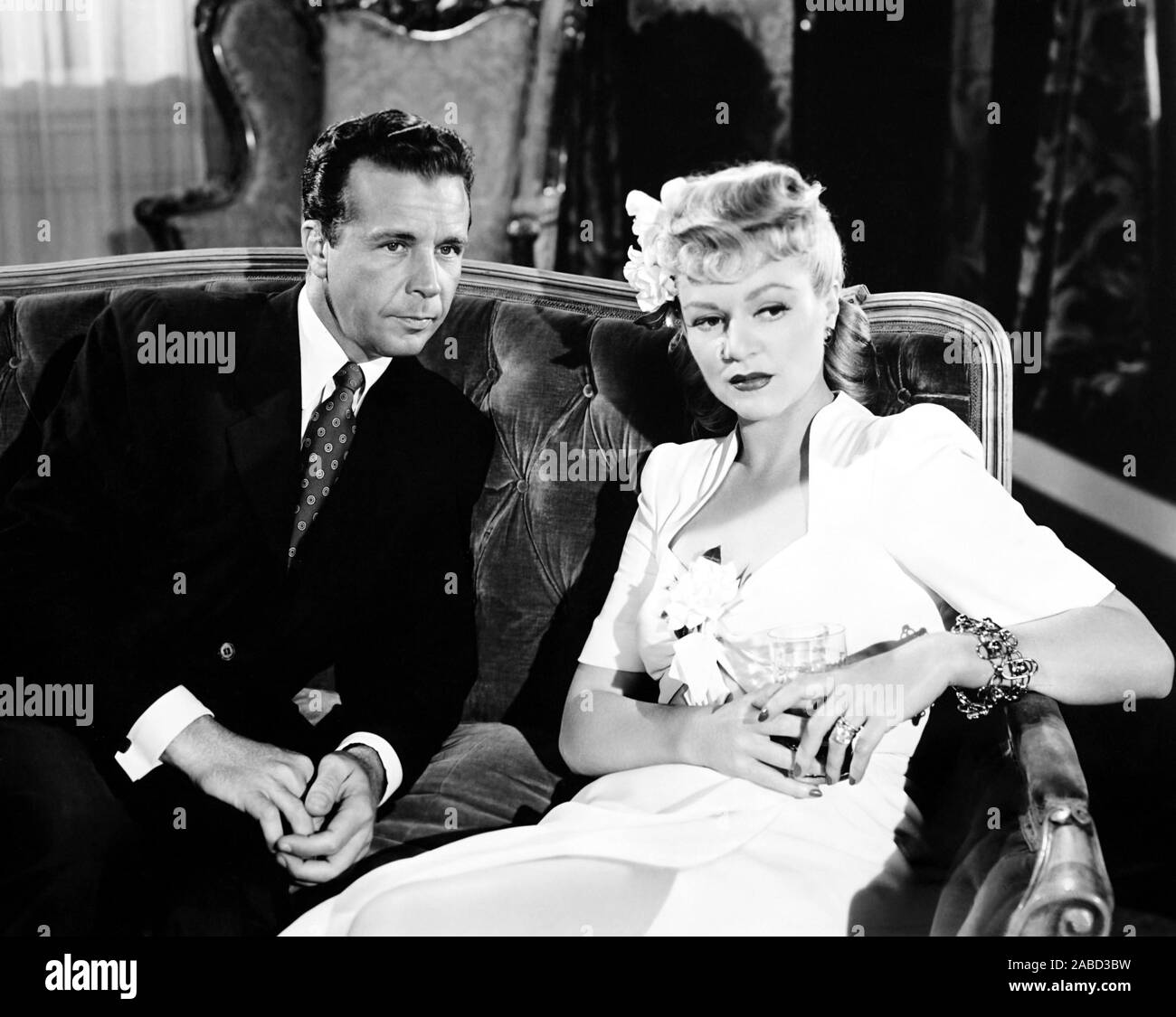 MURDER, MY SWEET, from left, Dick Powell, Claire Trevor, 1944 Stock ...