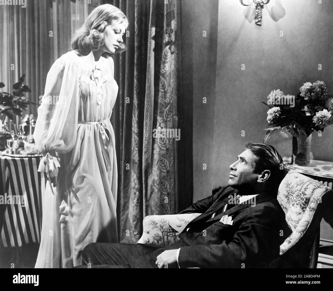 NIGHT WITHOUT SLEEP, from left, Hildegard Knef, Gary Merrill, 1952, TM