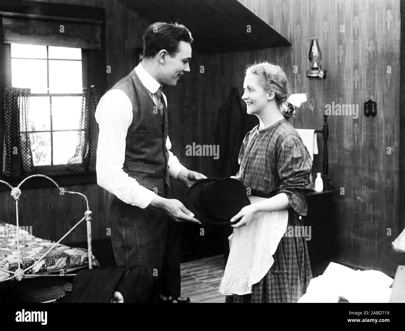 PLAIN JANE, from left, Charles Ray, Bessie Barriscale, 1916 Stock Photo Alamy