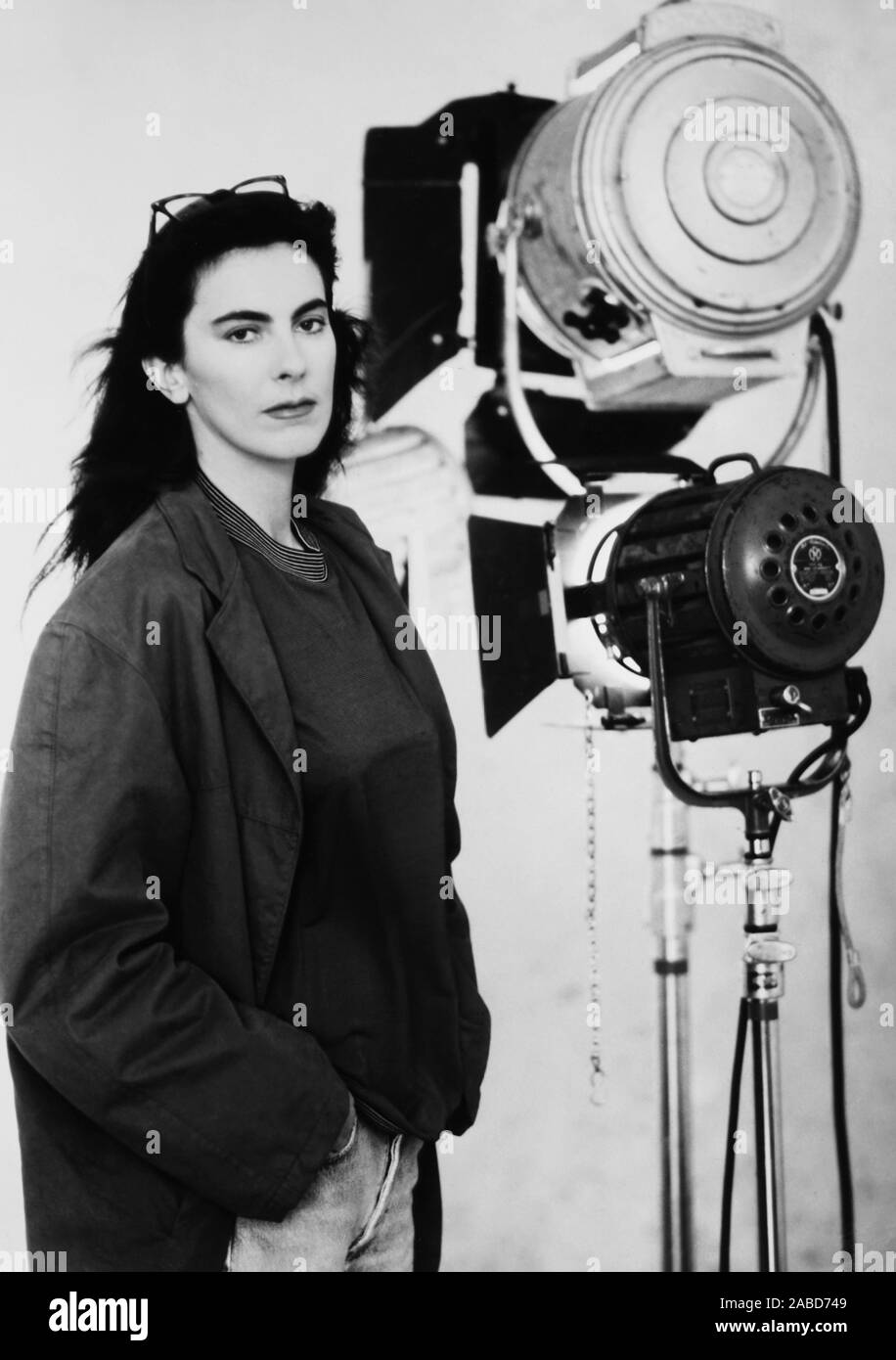 POINT BREAK, director Kathryn Bigelow on set, 1991, TM & Copyright