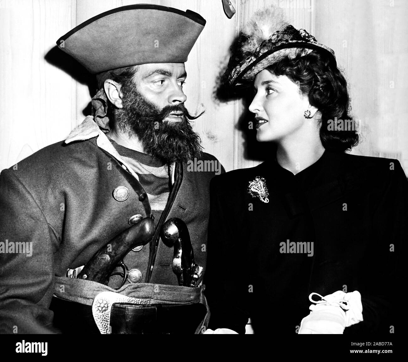 THE PRINCESS AND THE PIRATE, Bob Hope, being visited onset by wife