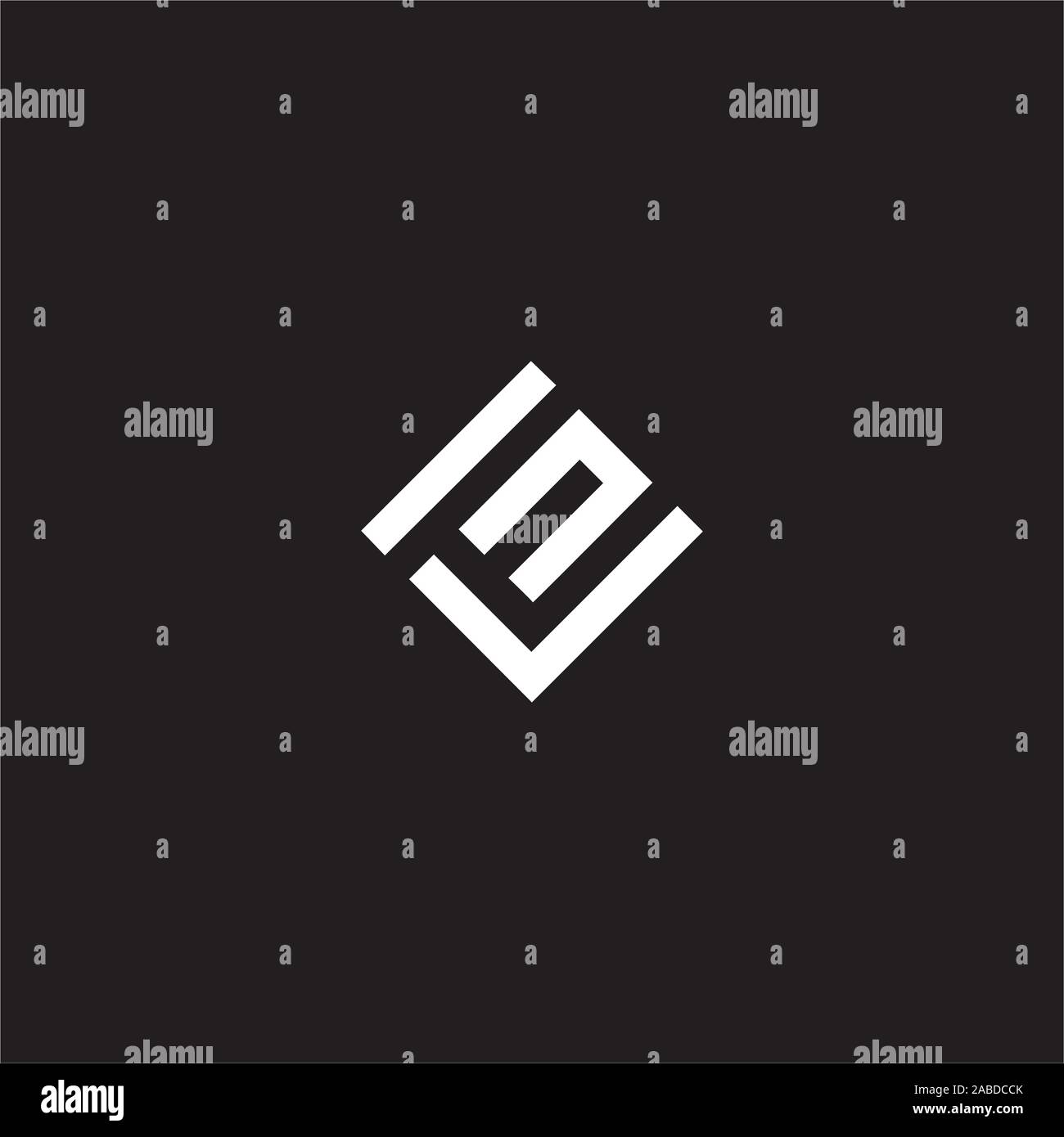 Initial letter el or le logo vector design template Stock Vector Image ...