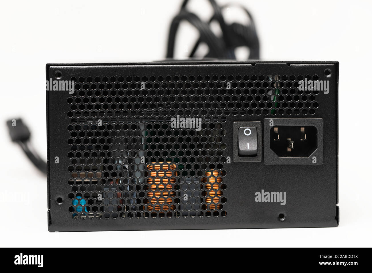 Modular power supply with cables for desktop pc Stock Photo Alamy