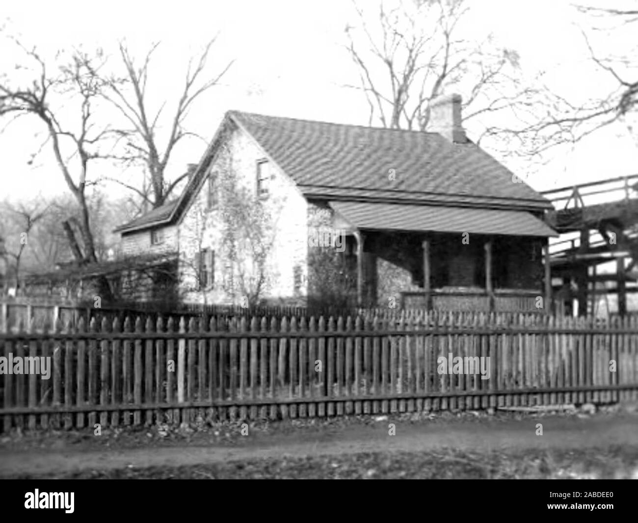 Photograph of the Old Stone House, Plymouth, Luzerne County, PA Stock Photo