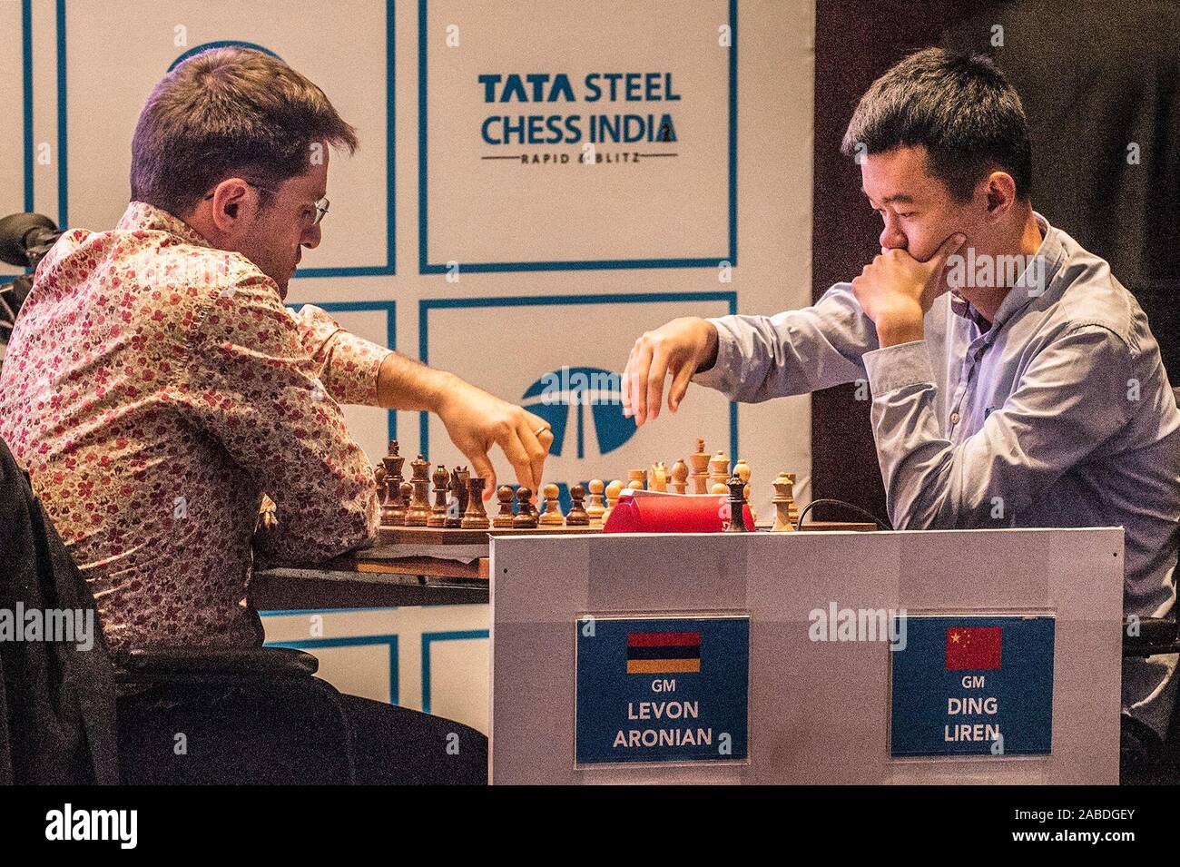 Anish Giri of Netherland, during the 'Tata Steel Chess India Tour-Rapid &  Blitz