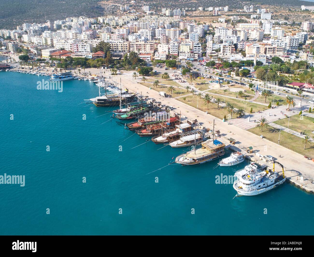 Aerial view colorful coastal town hi-res stock photography and images ...