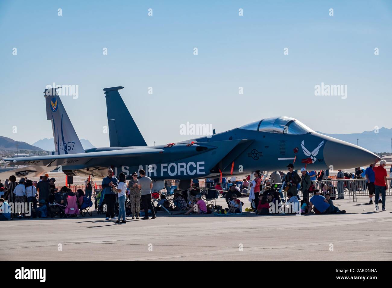 Las Vegas, NOV 17:  USAF Air show at Nellis Air Force Base on NOV 17, 2019 at Las Vegas, Nevada Stock Photo