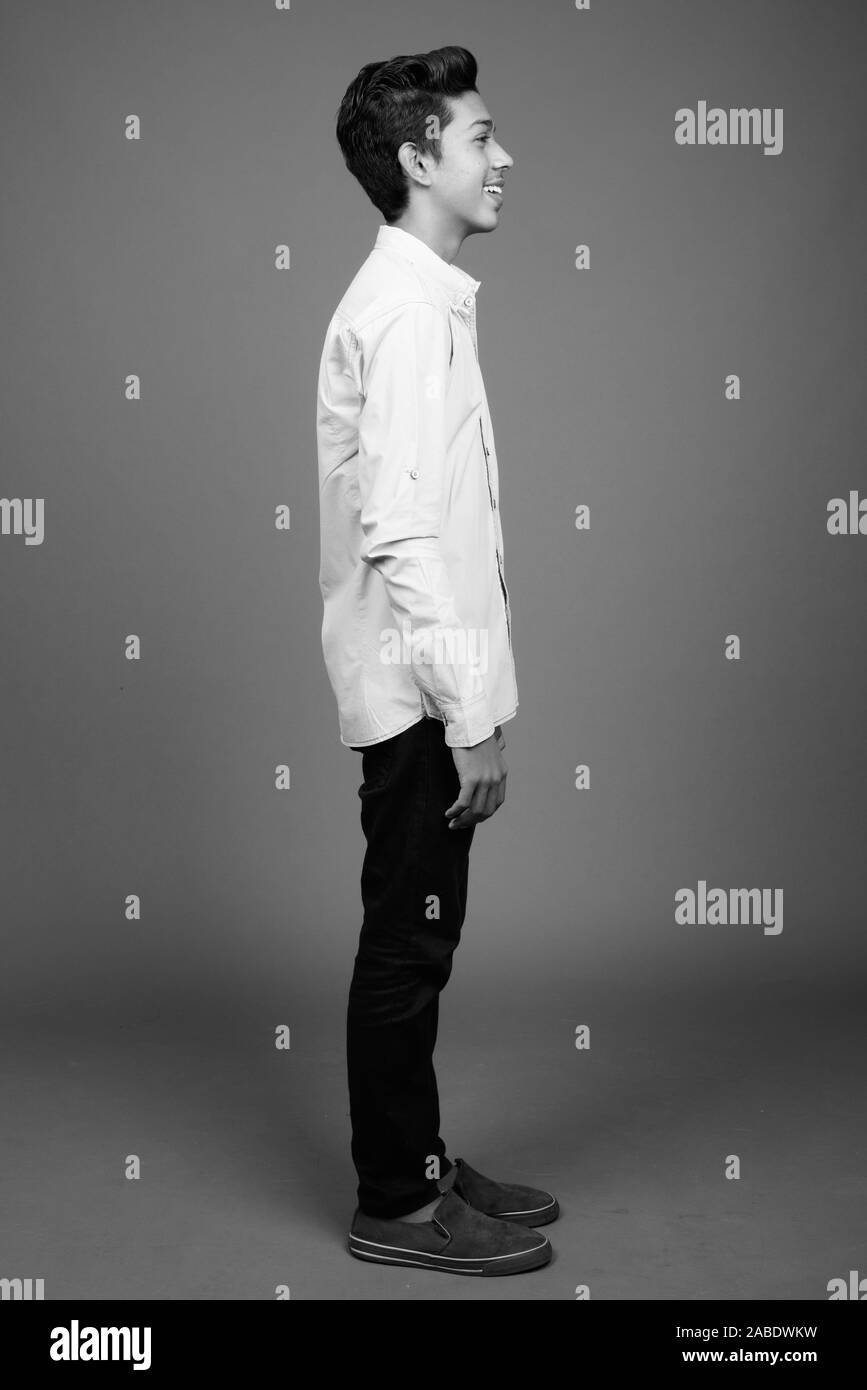 Indian boy teen Black and White Stock Photos & Images - Alamy