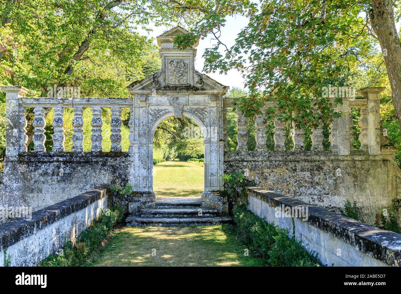 France, Indre et Loire, Loire Valley listed as World Heritage by UNESCO, Montlouis sur Loire, Chateau de la Bourdaisiere park and gardens, the Italian Stock Photo