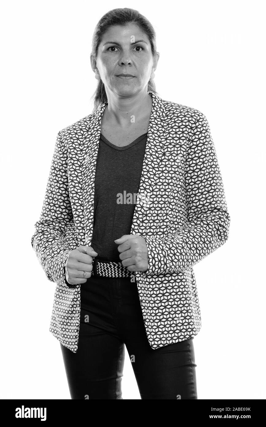 Mature business woman standing hi-res stock photography and images - Alamy