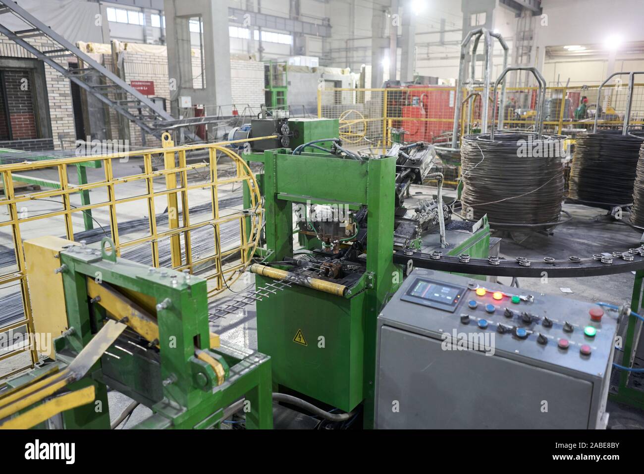 Rebar Column Building Machine Large industrial machine for welding of rebar and reinforcing mesh. for ...