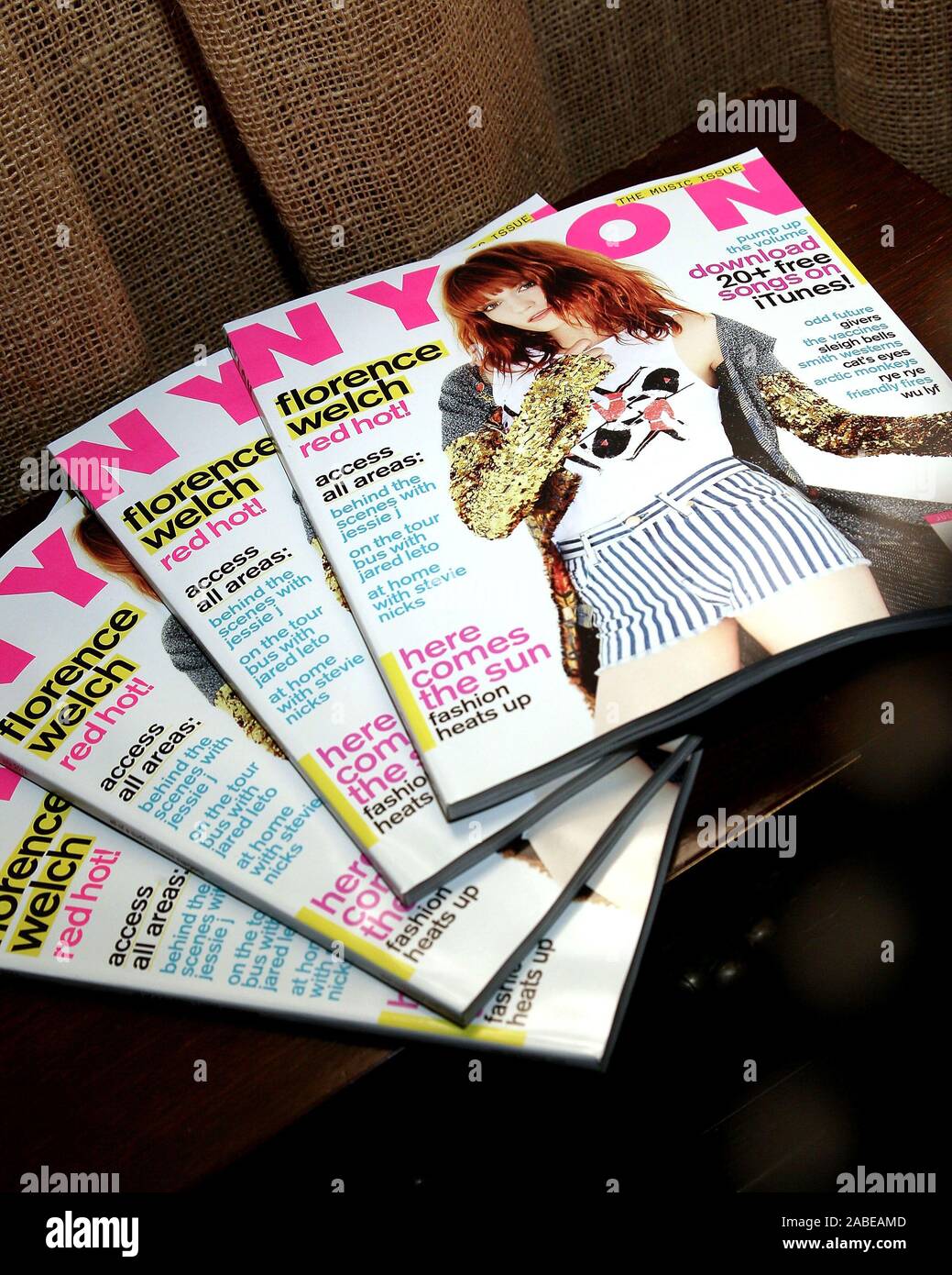 New York, NY, USA. 21 June, 2011. Atmosphere, magazine cover at the 2011 Nylon Music Issue Launch Party. Credit: Steve Mack/Alamy Stock Photo
