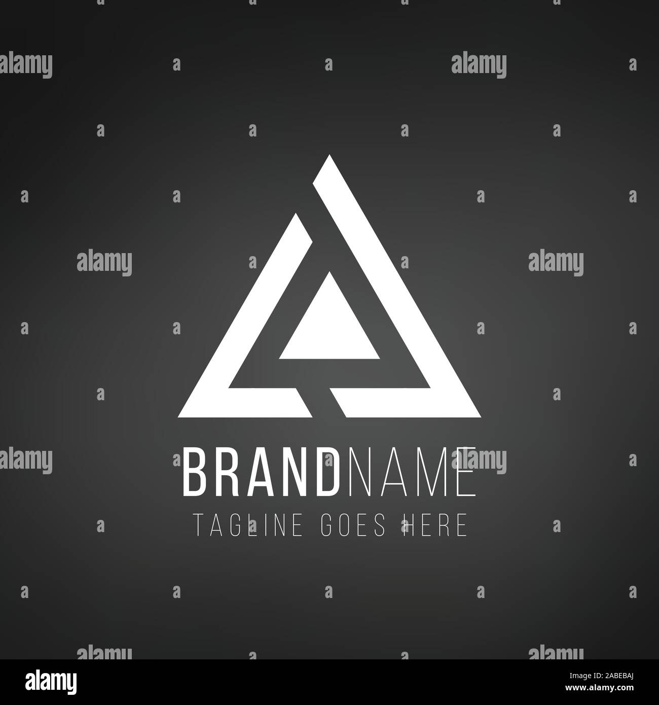Triangle tech business logo design template. Stock Vector illustration ...