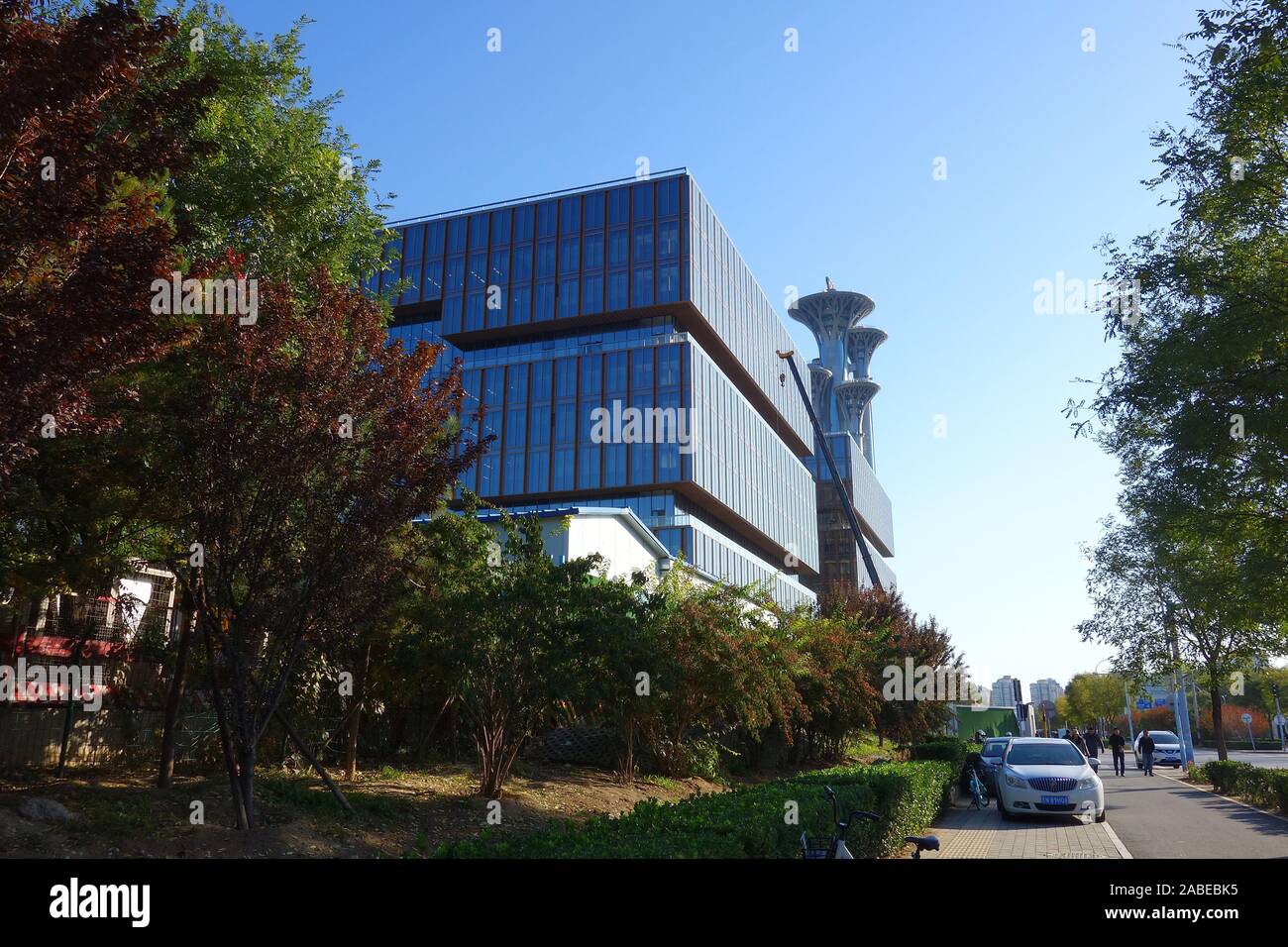 Picture of the AHB Headquarter or Asia Financial Center just completed in Beijing, China, 25 October 2019. Stock Photo