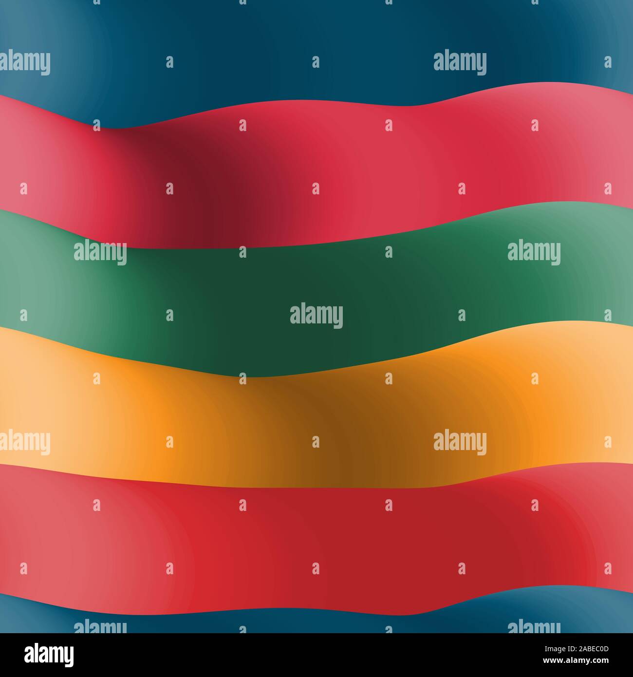 Bright color thick rainbow stripe seamless pattern Stock Vector