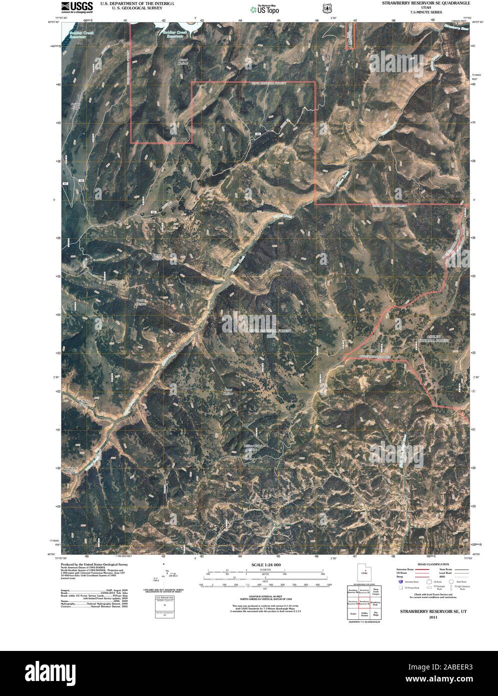 UT Strawberry Reservoir SE 20110318 TM Restoration Stock Photo Alamy