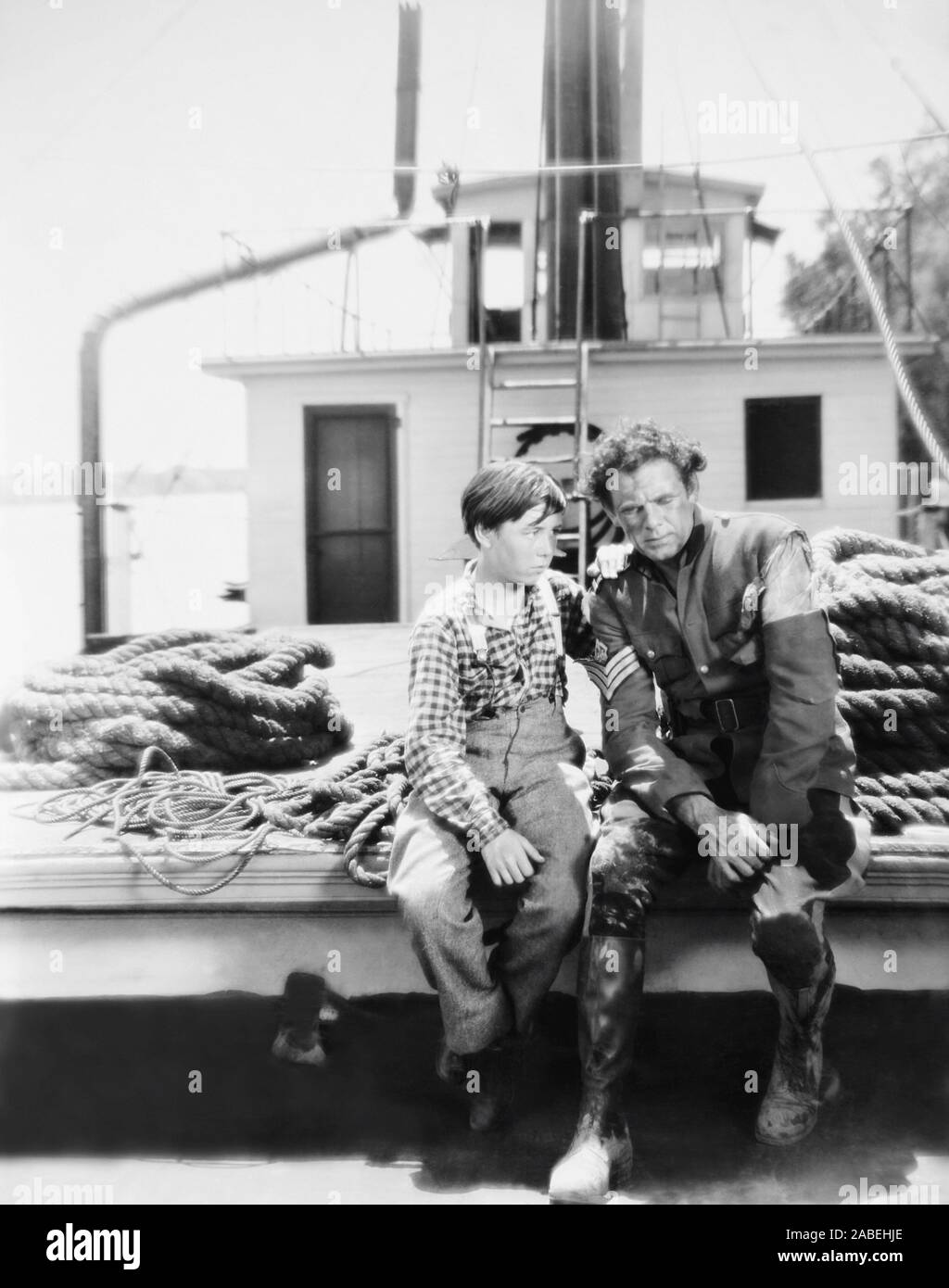 RIVER'S END, from left Junior Coghlan, Charles Bickford, 1930 Stock