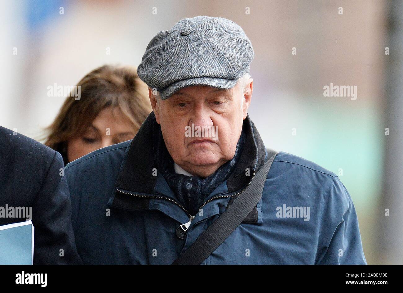 Hillsborough match commander David Duckenfield, who is accused of the manslaughter by gross negligence of 95 Liverpool supporters at the 1989 FA Cup semi-final, arriving at Preston Crown Court. Stock Photo