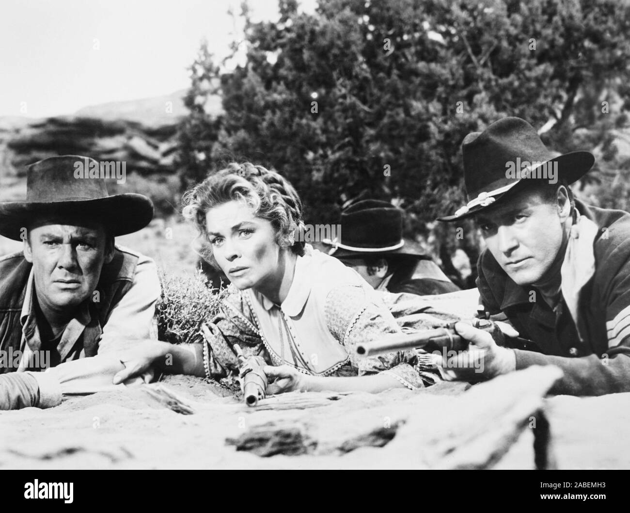 SIEGE AT RED RIVER, left: Van Johnson; center: Joanne Dru, 1954. TM ...