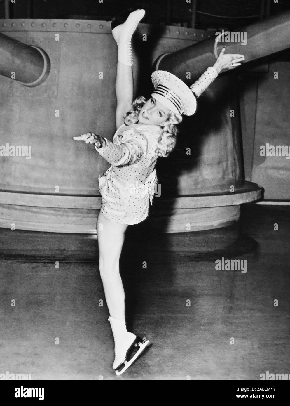 SILVER SKATES, Belita, 1943 Stock Photo
