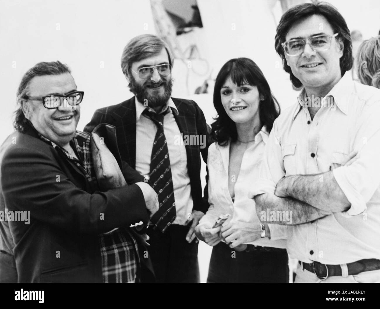 SUPERMAN, from left screenwriter Mario Puzo, producer Piere Spengler