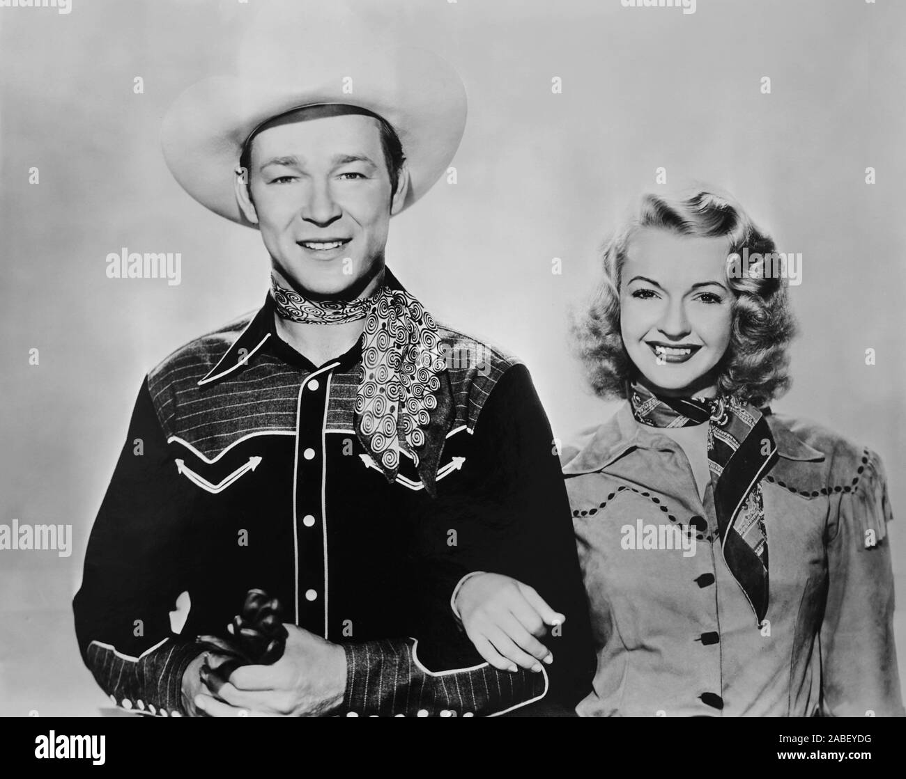 UNDER NEVADA SKIES, from left: Roy Rogers, Dale Evans, 1946 Stock Photo ...