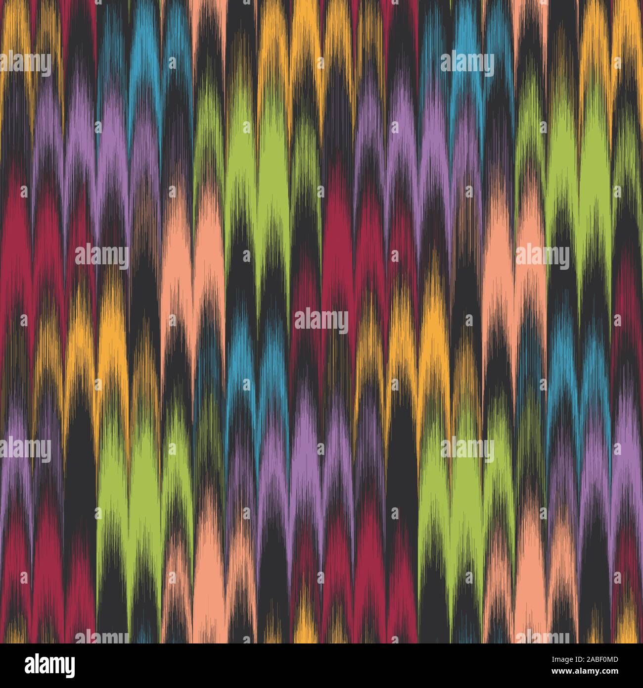 Combed Hand Marbled Paper Colorful Pattern Swatch Stock Vector